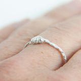 Hair Braid Ring in Silver #2