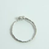Hair Braid Ring in Silver #2