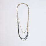 Restriction Necklace With Black Blue Pearls #5