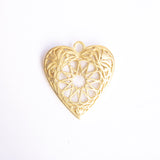 Give Love! Gold Plated Heart Pendant Large