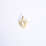 Give Love! Gold Plated Heart Pendant Mini