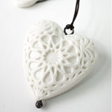 Porcelain Heart Pendant