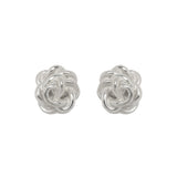Earrings small 'Rose' in silver