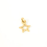 2D Gold Star Pendant on Turqouise bracelet