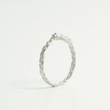 Hair Braid Ring in Silver #1