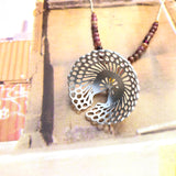 Flower Bulb pendant (silver & tourmaline)