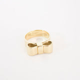 Strik Ring / Bow Ring 14 krt Gold