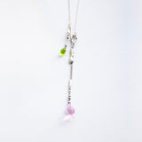 Change, Necklace in Silver with Glass Elements