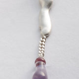 Change, Necklace in Silver with Pink Glass Element